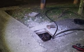 Posadas: Intentó robar cables de fibra óptica, fue captado por el Centro Integral de Operaciones 911 y terminó detenido