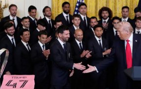 Lionel Messi y el plantel del Inter Miami fueron recibidos por Donald Trump en la Casa Blanca