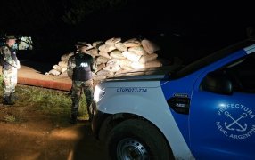 Prefectura Naval Argentina secuestró casi diez toneladas de soja en Misiones
