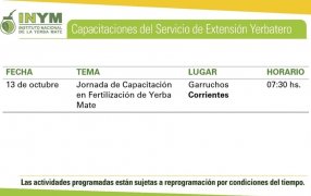 INYM: Agenda de Actividades del 10 al 14 de Octubre serán las jornadas de capacitación sobre buenas prácticas y técnicas de cosecha; destinadas a productores y tareferos