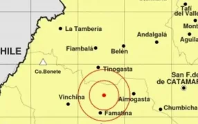 Informe del INPRES: Fuerte sismo de 5,9 grados con epicentro en La Rioja se sintió en varias provincias
