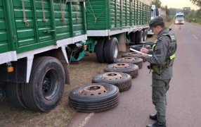 Secuestraron dieciocho cubiertas de diferentes marcas y rodados, sin el correspondiente aval aduanero