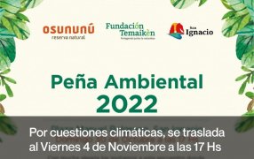 Misiones: Por cuestiones climáticas, se traslada al viernes 4 de Noviembre, la Fundación Temaikèn y el Municipio de San Ignacio invitan a la comunidad a participar de la VIII Peña Ambiental