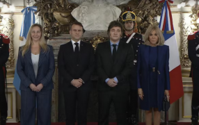 Javier Milei se reunió en la Casa Rosada con Emmanuel Macron, presidente de Francia