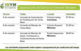 INYM: Actividades del 3 al 7 de Octubre, de las jornadas de capacitación sobre buenas prácticas y técnicas de cosecha; destinadas a productores y tareferos