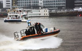 Personal de la Prefectura Naval Argentina participó de un simulacro realizado en el Puerto de Buenos Aires