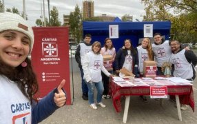 Cáritas agradeció el compromiso solidario y animó a seguir colaborando