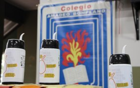 Yerba mate Verdeflor, junto a los estudiantes del Colegio Amadeo Bonpland, de Oberá