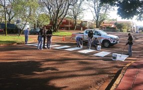 Apóstoles: El Municipio y alumnos de la EPET N° 5 Fray Luis Beltrán llevan adelante un Proyecto - interdisciplinario - de concientización sobre Educación Vial