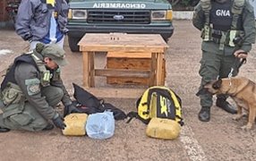 Gendarmería Nacional halló el estupefaciente mientras inspeccionaba el rodado