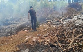 Leandro N. Alem: Controlaron un principio de incendio en la zona de un basural del Barrio 20 de Junio Este