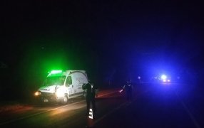 Campo Grande: Una ambulancia embistió a un peatón de 85 años sobre la Ruta Nacional N° 14 y el hombre falleció en el lugar