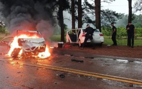 Azara: Siniestro vial sobre la Ruta Provincial N° 1, deja a una persona fallecida y otras dos lesionadas