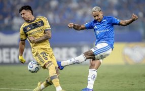 Copa Libertadores: Boca Juniors jugó un tiempo con 10 y cayó ante Cruzeiro en Belo Horizonte