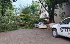 Misiones: Inclemencias climáticas en la zona capital de la provincia: Tareas de relevamiento y prevención policial