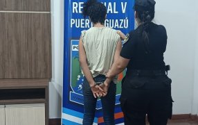 Ataque con arma blanca en la ciudad de Puerto Iguazú donde un hombre de 85 años resultó con lesiones leves, una mujer fue detenida en la investigación