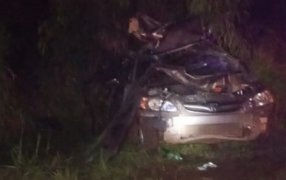 Falleció un hombre tras un despiste sobre la Ruta Nacional 101 a la altura del Paraje Cerro Siete en el Municipio misionero de Bernardo de Irigoyen
