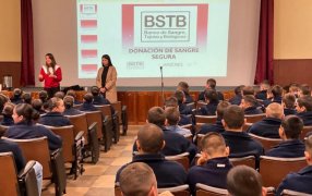 El Banco de Sangre, Tejidos y Biológicos de la provincia de Misiones promueve la donación voluntaria, hubo una charla a los alumnos del Instituto Liceo Naval Militar Almirante Storni de la ciudad de Posadas