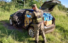 Misiones: Integrantes del Escuadrón Oberá de Gendarmería Nacional, secuestraron doce mil ciento noventa paquetes de cigarrillos de origen extranjeros