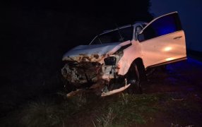 Siniestro vial sobre la Ruta Nacional N° 105 en el Municipio misionero de Fachinal: Tres personas fueron trasladadas al Hospital