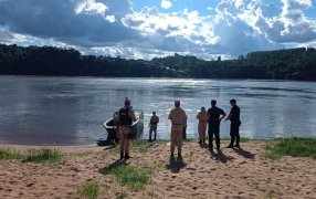 Hallaron el cuerpo del jugador eldoradense que se habría ahogado en las costas en las aguas del Río Paraná, en la jurisdicción de la ciudad misionera de Montecarlo