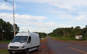 Santo Pipó: Colisión entre un vehículo de carga y una bicicleta dejó un adolescente de 16 años con lesiones de consideración