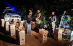 Secuestraron una millonaria carga de cigarrillos de contrabando que estaba siendo “enfriada”