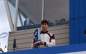 Misionero de Karting en Pista: El apostoleño Uriel Husulak fue P2 y sumó un nuevo podio en la Categoría Junior 150cc