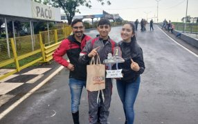 El apostoleño Uriel Husulak arrancó en lo más alto y ganó en la Categoría Junior 150 del Misionero de Karting en pista