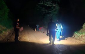 San Vicente: Siniestro vial sobre la Ruta Nacional N° 14 dejó un motociclista lesionado