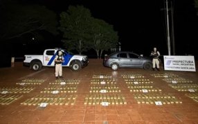 Misiones: Prefectura Naval Argentina secuestró más de 500 kilos de marihuana, que estaba dividida en 384 paquetes prensados