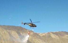 ¿Cómo es el apoyo del Ejército Argentino a la lucha contra los incendios en las provincias de; Santa Cruz y Chubut?