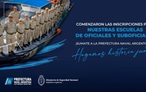 La Prefectura Naval Argentina abrió la inscripción a sus Escuelas de Oficiales y Suboficiales