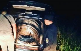 Misiones: Detuvieron a un individuo de 31 años con casi 250 kilos de cables robados de una línea de alta tensión, la Policía investiga por estas horas la posible participación de otros implicados