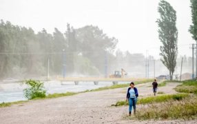 Alerta por vientos fuertes en seis provincias, para este jueves