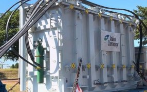 Arribó a Misiones el nuevo Transformador de 44 MVA que duplicará la capacidad de potencia en la Estación de Garupá, también aliviará la demanda del SIP de la región sur de la provincia