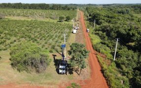 Importantes avances en recambio de postes en la línea 33 KV en los Municipios misioneros de Apóstoles – Concepción de la Sierra