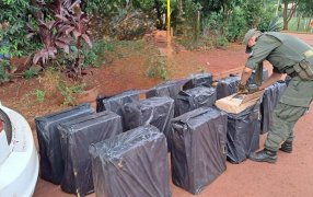 Misiones: Gendarmería Nacional incautó de siete mil paquetes de cigarrillos de origen y procedencia extranjera sin el correspondiente aval aduanero