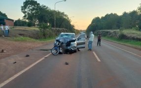 Misiones: Falleció un motociclista de 23 años en un siniestro vial sobre la Ruta Nacional N° 14 en Cerro Azul