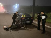 Motociclista resultó heri
