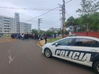 Posadas: Manifestantes in