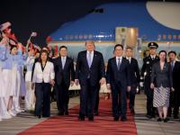Donald Trump llegó a Chin