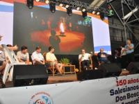 Con la visita del Rector 