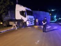 Camión que transportaba a