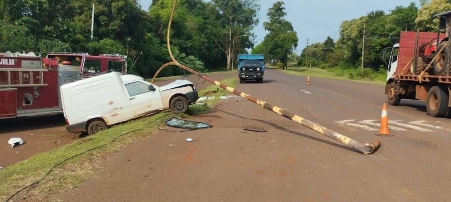 Dos personas hospitalizadas tras despiste en la Ruta Provincial N° 17, en la localidad misionera de 9 de Julio