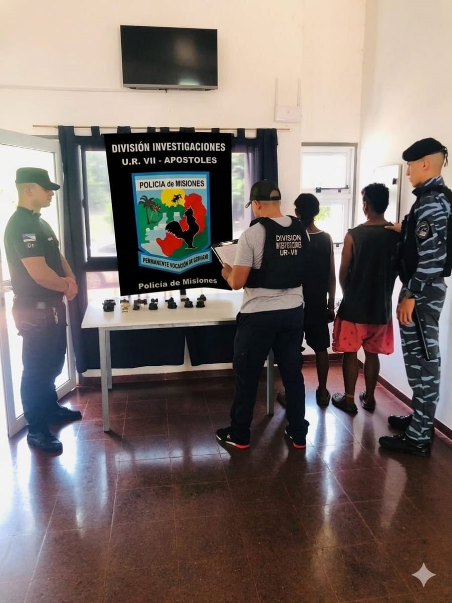 Dos sujetos fue capturado por la Policía de Misiones, habrían realizado una seguidilla de hurtos de medidores de agua en distintos barrios en la ciudad de Apóstoles