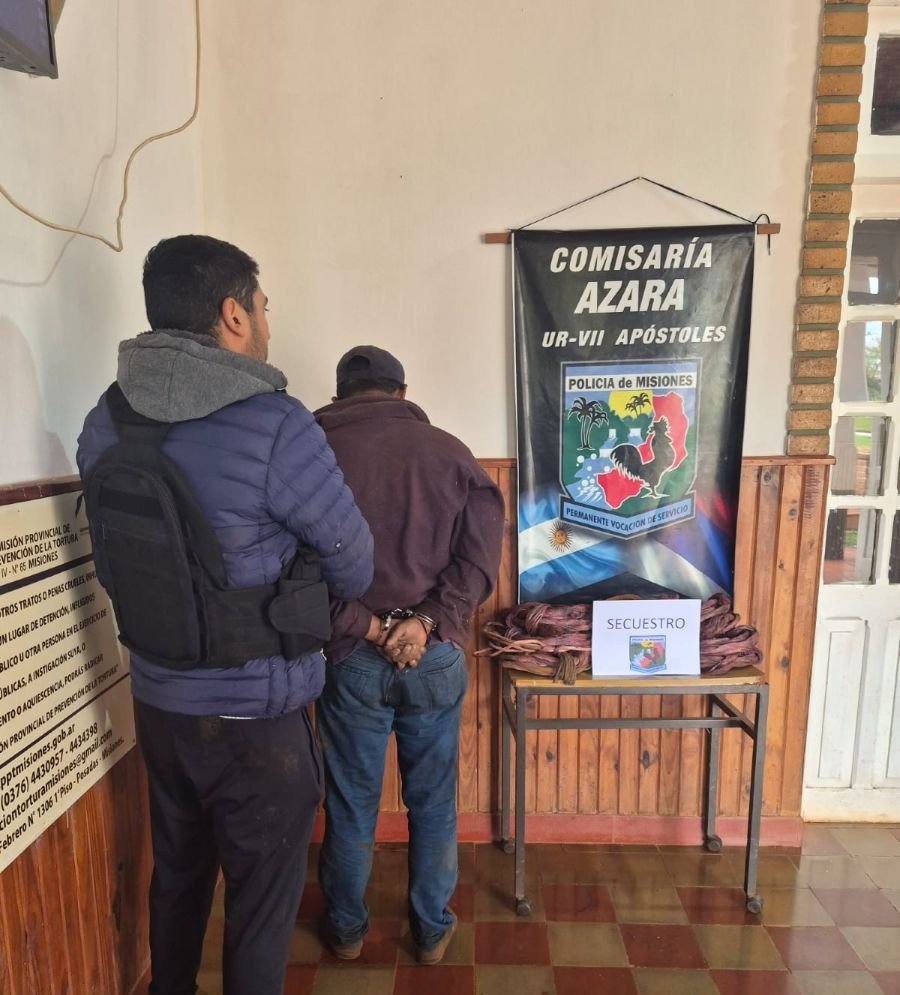 Azara: Robaba cables cobre de las maquinarias de una empresa, pero fue descubierto por la Policía de Misiones y terminó detenido