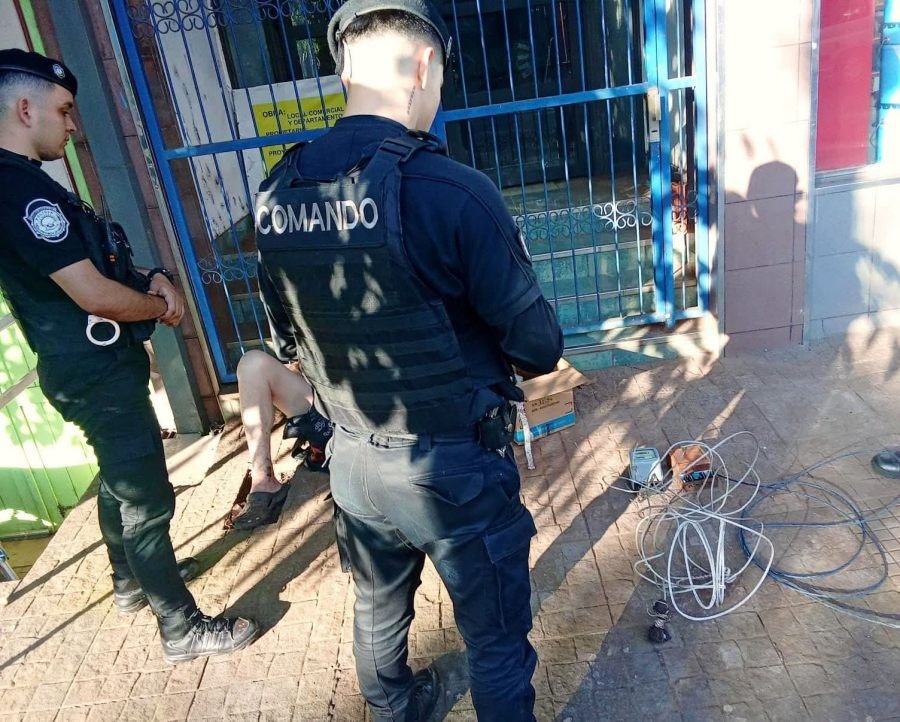 Eldorado: Detuvieron a un individuo de 68 años acusado de sustraer cables del tendido eléctrico frente a la CEEL