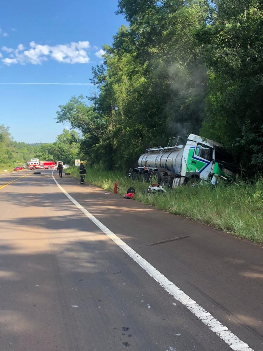 Cerro Azul: Siniestro vial sobre la Ruta Nacional N° 14 dejó una víctima fatal y dos personas lesionadas