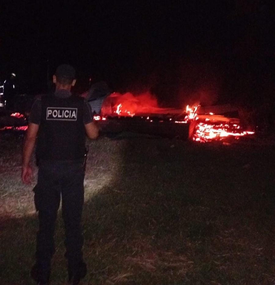 Incendio destruyó por completo una vivienda de madera en el Barrio Nueva Delicia del Municipio misionero de Mado